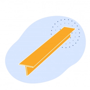 Алюминиевый тавр 56х95х25 мм 1980 421834 ГОСТ 29296-92