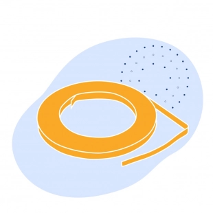 Лента с полимерным покрытием 0.8 мм ПВДФ ГОСТ 34180-2017