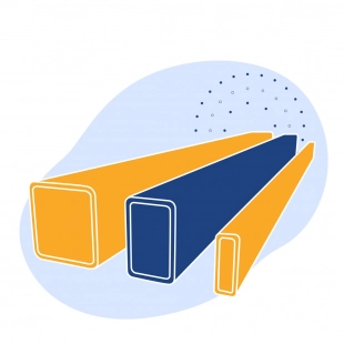 Труба профильная нержавеющая прямоугольная 50х25х1.2 мм AISI 430