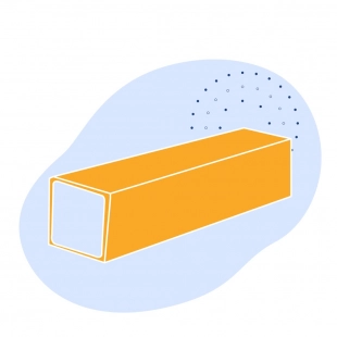 Оцинкованная квадратная труба 180х180х9 мм Ст3пс ГОСТ 8639-82