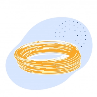 Канат одинарной свивки DIN 3062 10 мм ГОСТ 3062-80