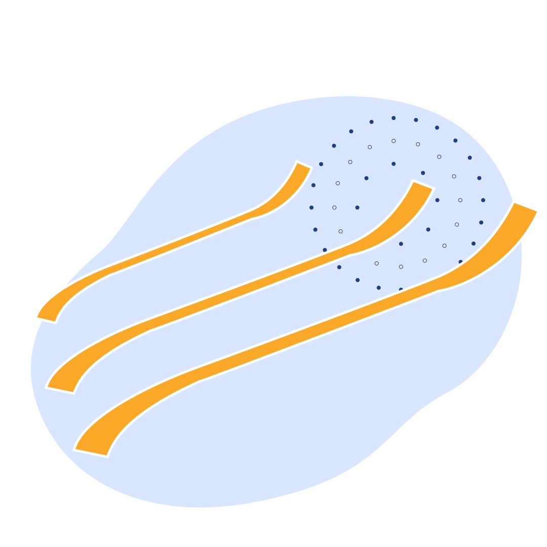 Шпатель металлический с изогнутыми концами 210х11 мм