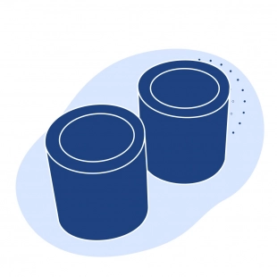 Капролоновая втулка 120х1400 мм белая ПА 6