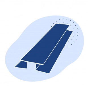 Н-образный профиль стальной 260х400х18.4 мм 17Г1С ТУ 14-2-24-72