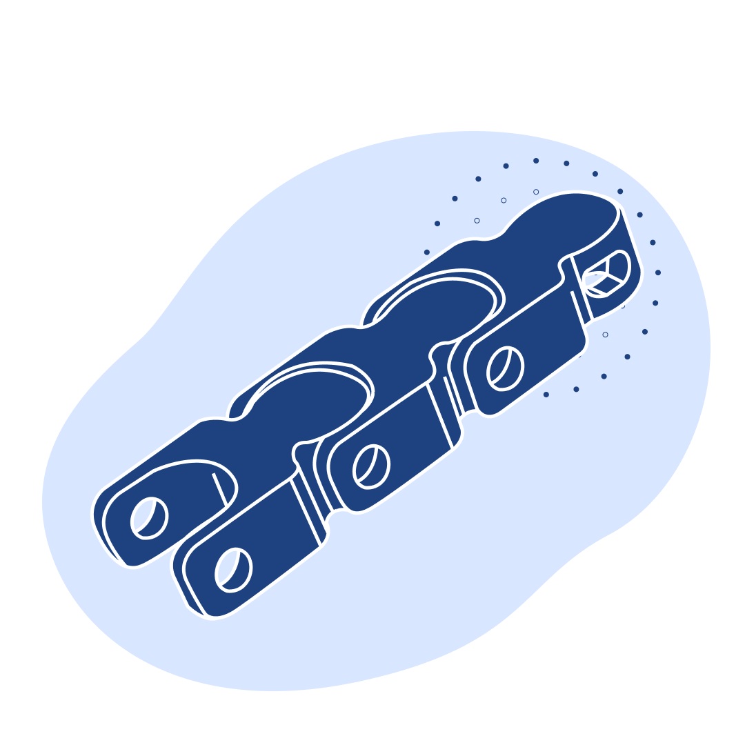 Бипланарная цепь MD 1701 R 50x2.05x150 мм